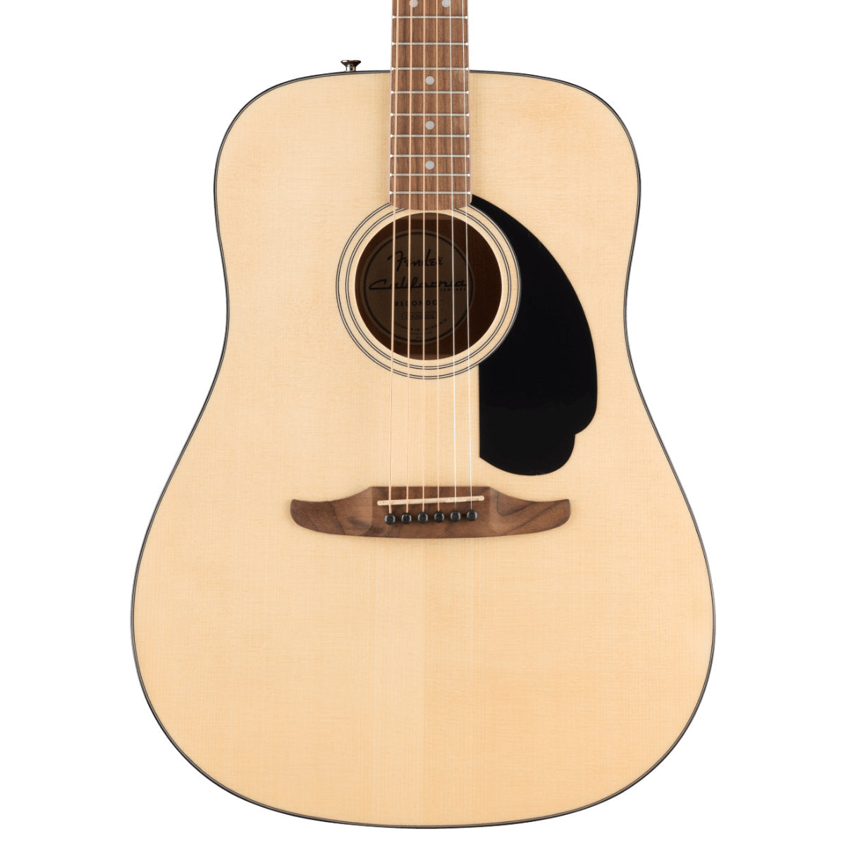 Fender California Standard Redondo Acoustic Guitar - Spruce Top - Black Pickguard - Natural
