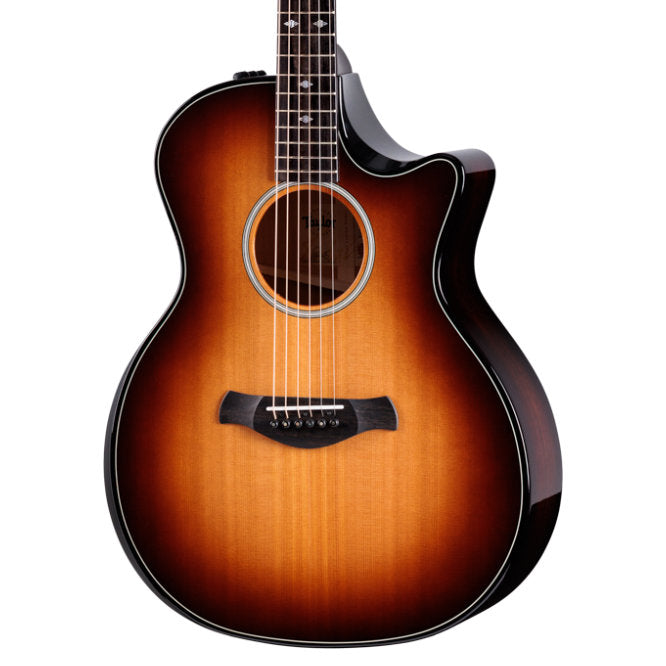 Taylor Custom Shop Limited Edition C14ce C0798 Grand Auditorium Acoustic-Electric Guitar - Striped Western Red Cedar/Mahogany
