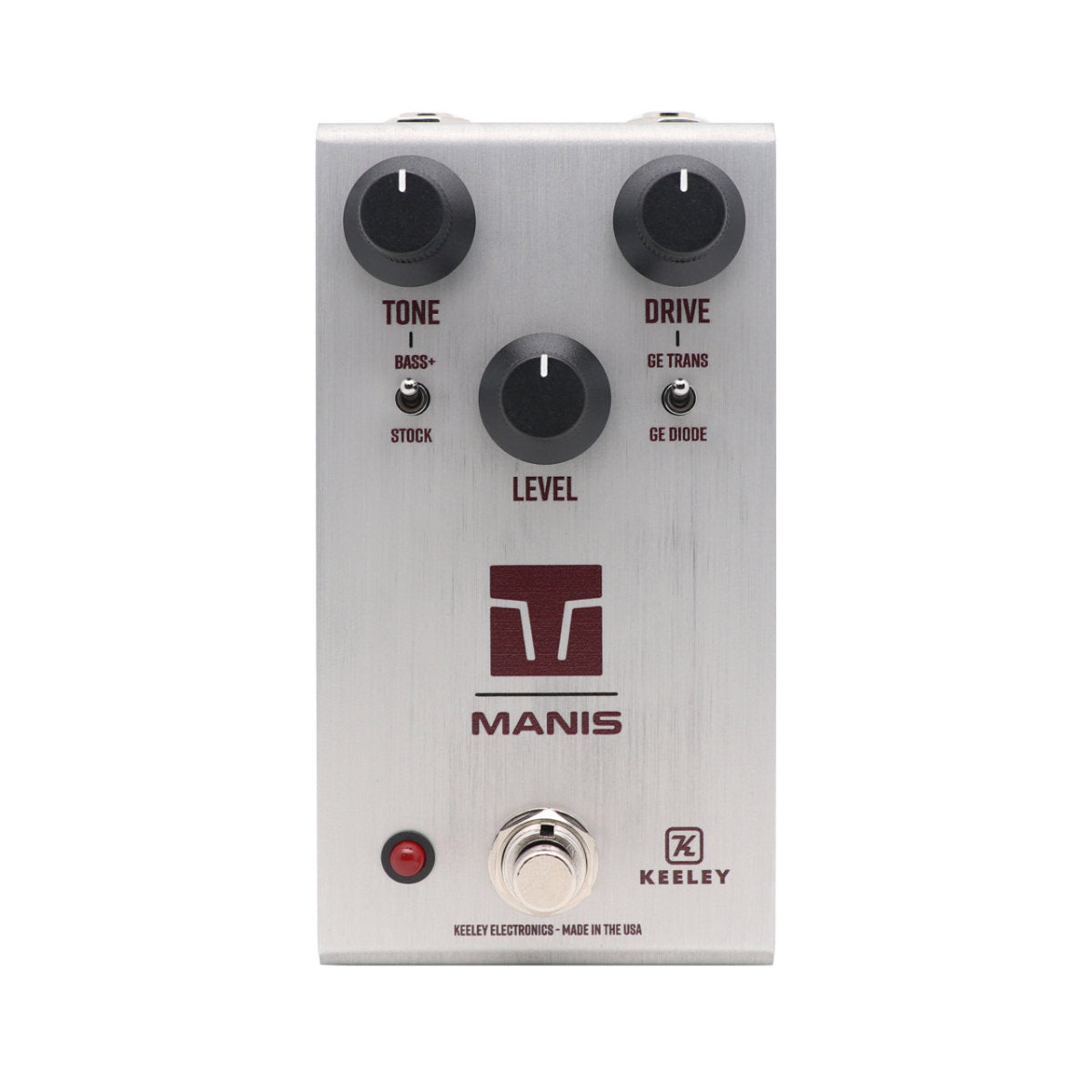 Keeley Manis Overdrive Pedal - Brushed Silver