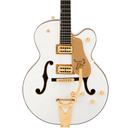 Gretsch Synchromatic Falcon Hollow Body Single-Cut Electric Guitar w/ Bigsby - Ebony Fingerboard - Snowcrest White