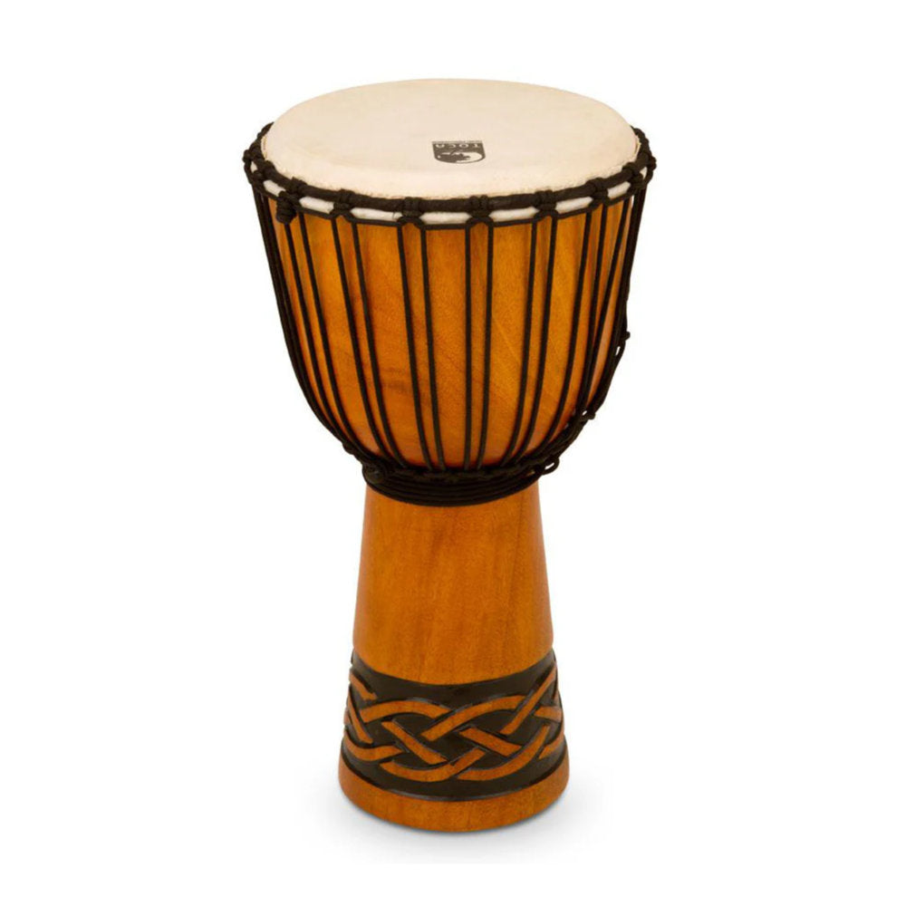 Toca TODJ-10CK Origins Series Rope Tuned Wood 10 in. Djembe - Celtic Knot Finish - Bananas at Large®