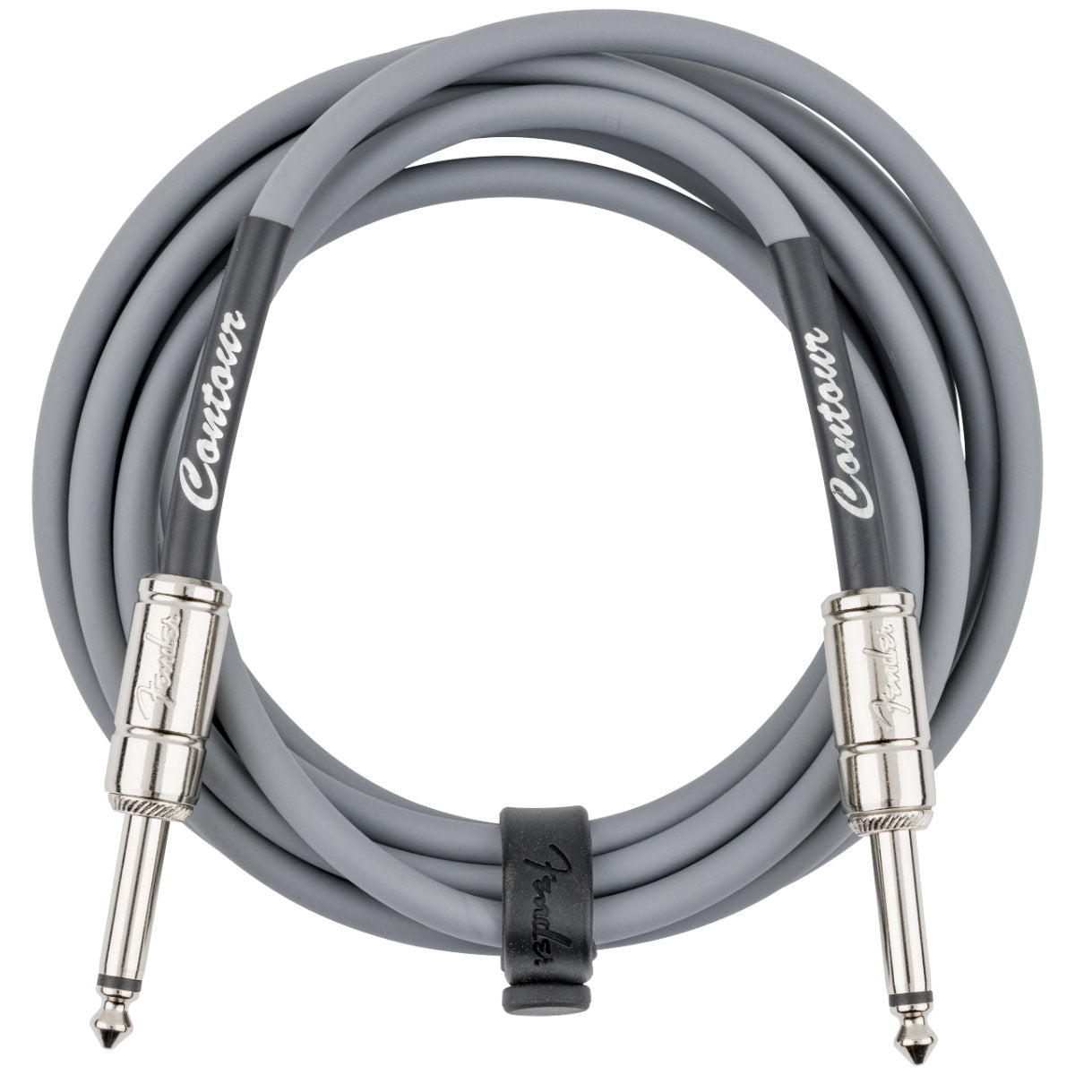 Fender Contour™ Series Instrument Cables - 10ft - Inca Silver - Bananas at Large®