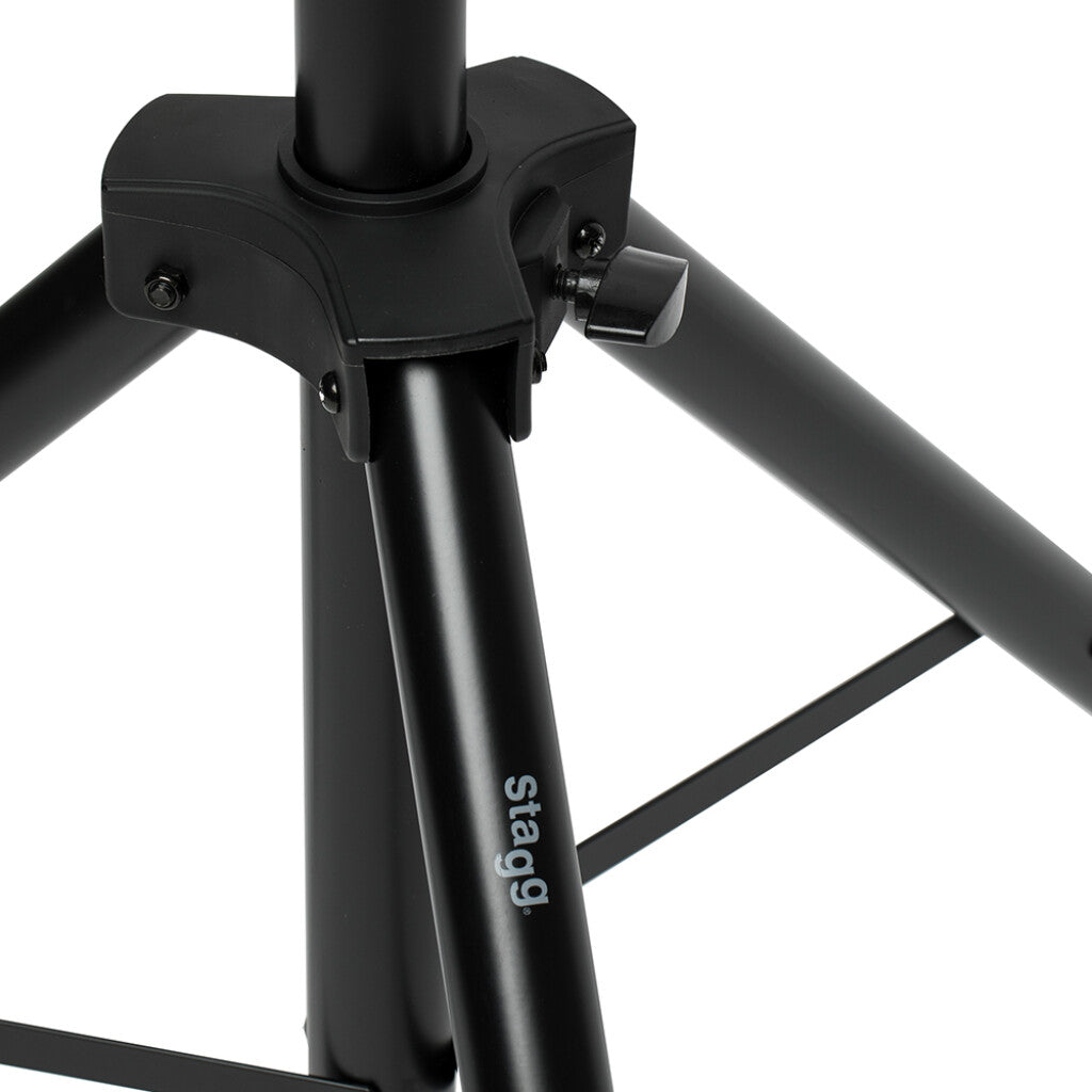 Stagg SPSQ10 Q Series Steel Speaker Stand Pair w/ Folding Legs