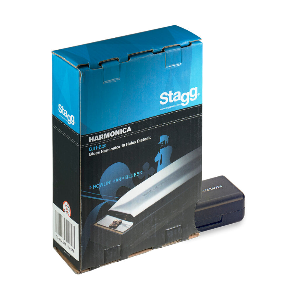 Stagg Blues Harmonica - Key of D Major - Bananas at Large®