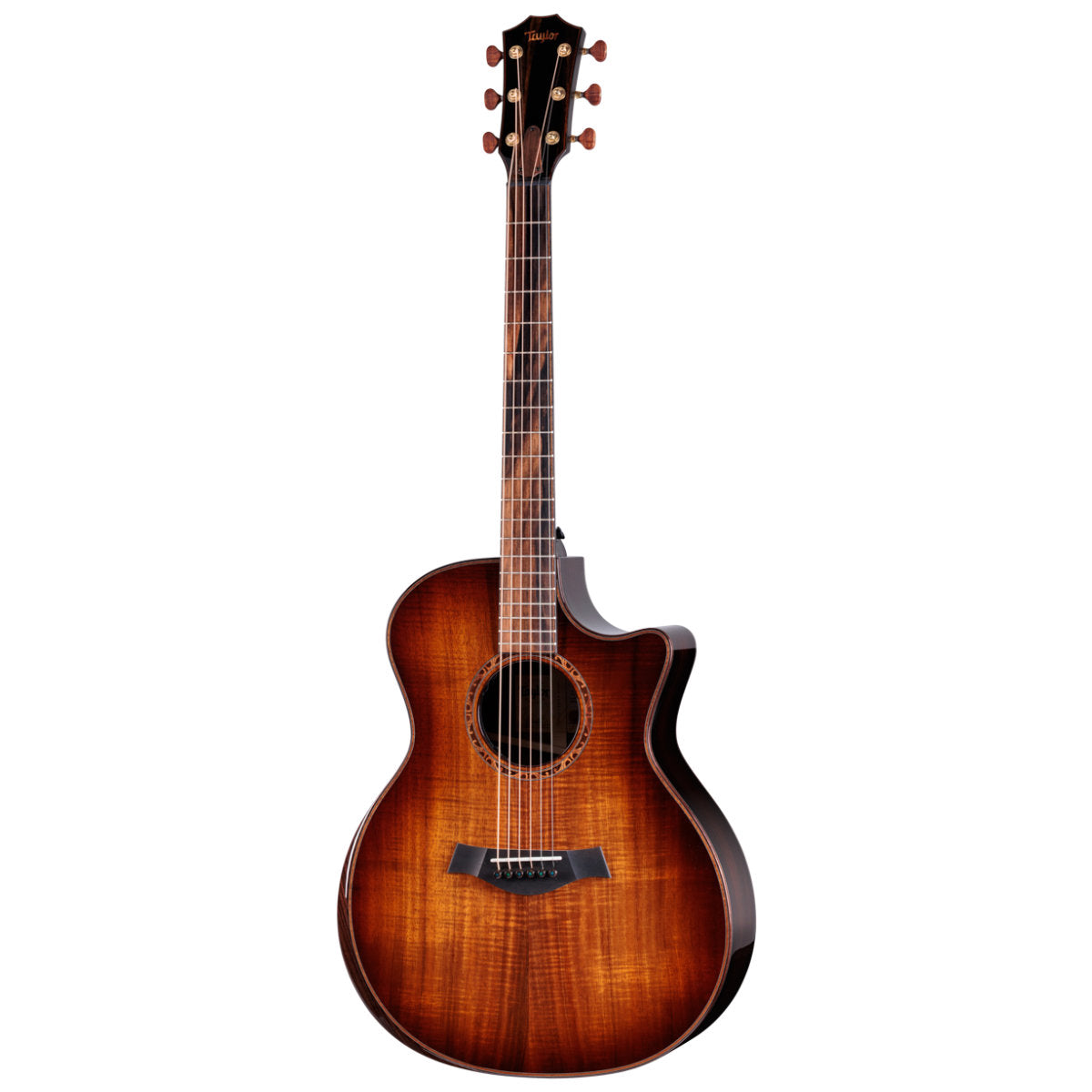 Taylor Custom Shop Limited Edition C24ce B6002 Grand Auditorium Acoustic-Electric Guitar - Figured Hawaiian Koa/Indian Rosewood (Figured Hawaiian Koa Wedge)