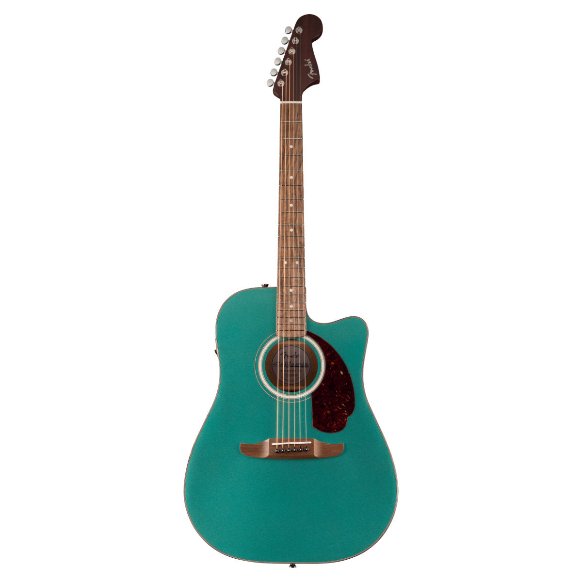 Fender California Deluxe Redondo CE Acoustic-Electric Guitar - Tortoiseshell Pickguard - Sherwood Green