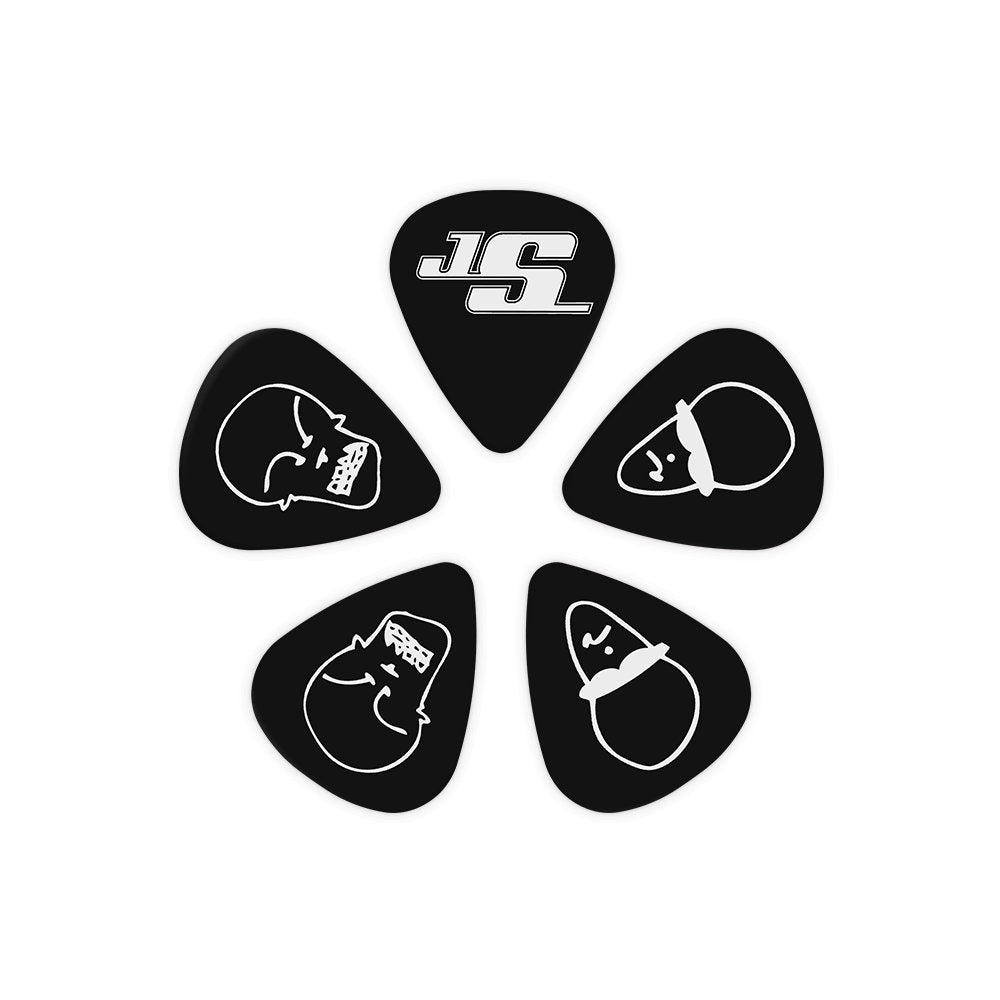 D'Addario Joe Satriani Signature Guitar Picks - Black - Light Gauge (.50mm) - 10 Pack