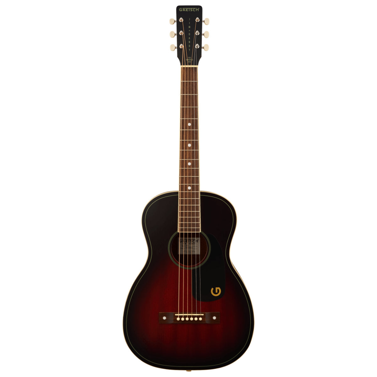 Gretsch Jim Dandy Parlor Acoustic Guitar - Walnut Fingerboard - Deep Cherry Burst