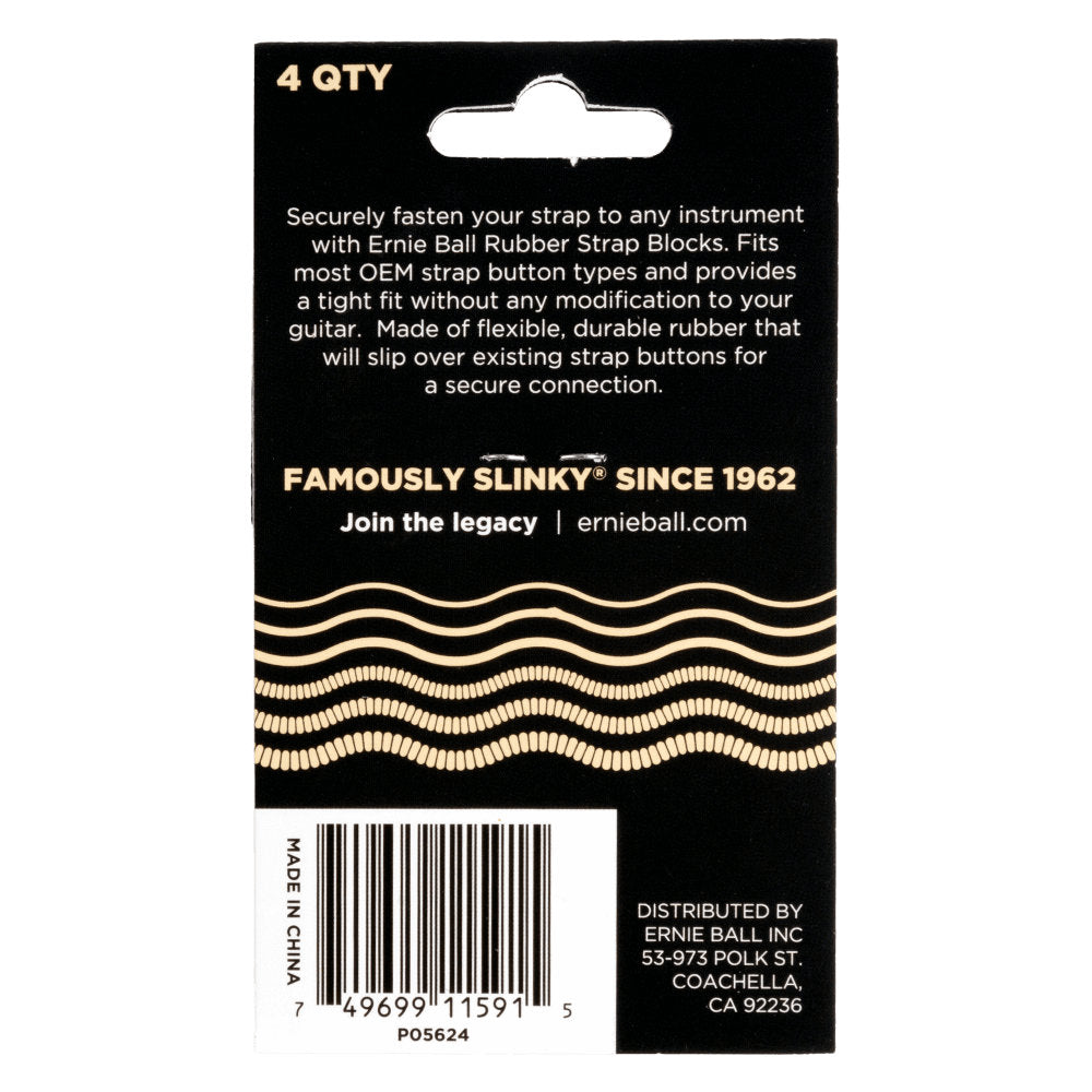 Ernie Ball Strap Blocks (4 Pack) - Cream