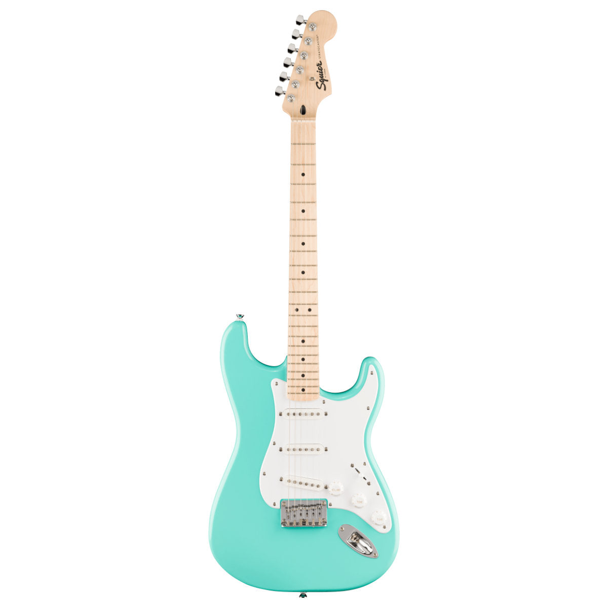 Squier Sonic Stratocaster HT Electric Guitar - Maple Fingerboard - White Pickguard - Sea Foam Green