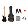 Fender Squier Affinity Series Precision Bass PJ Pack - Black w/Gig Bag, Rumble 15 Amp