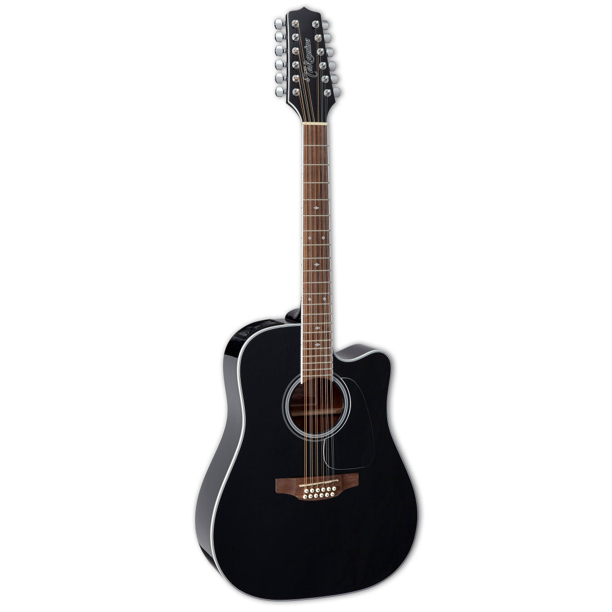 Takamine GD38CE BLK 12-String Dreadnought Acoustic Guitar w/ Cutaway - Black