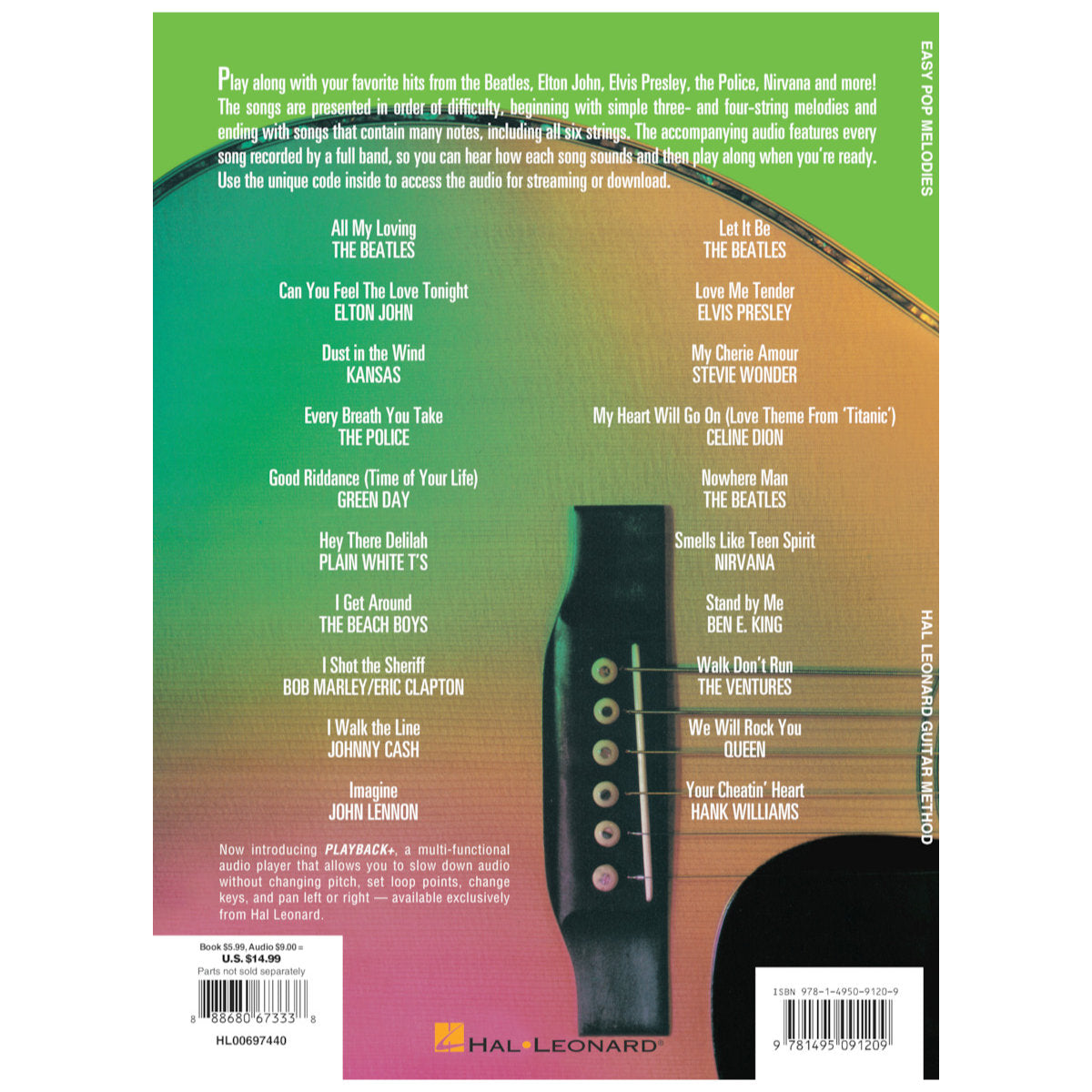 Hal Leonard Easy Pop Melodies - Third Edition - Guitar Method Softcover - Bananas at Large®