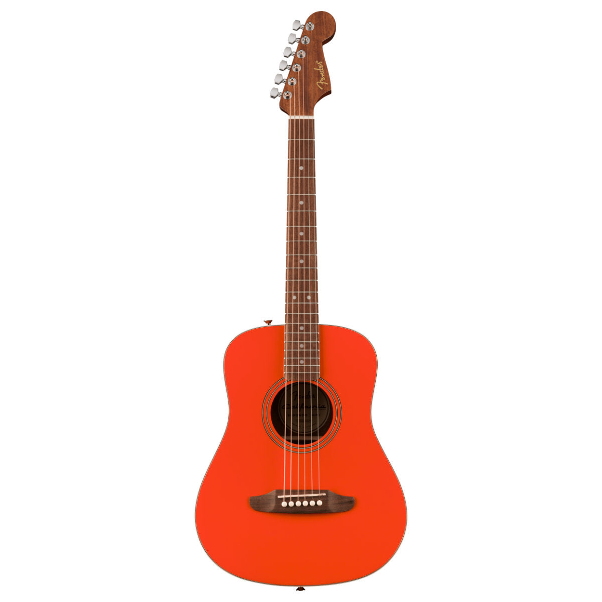 Fender California Standard Redondo Mini Acoustic Guitar w/ Bag - Spruce Top - Fiesta Red