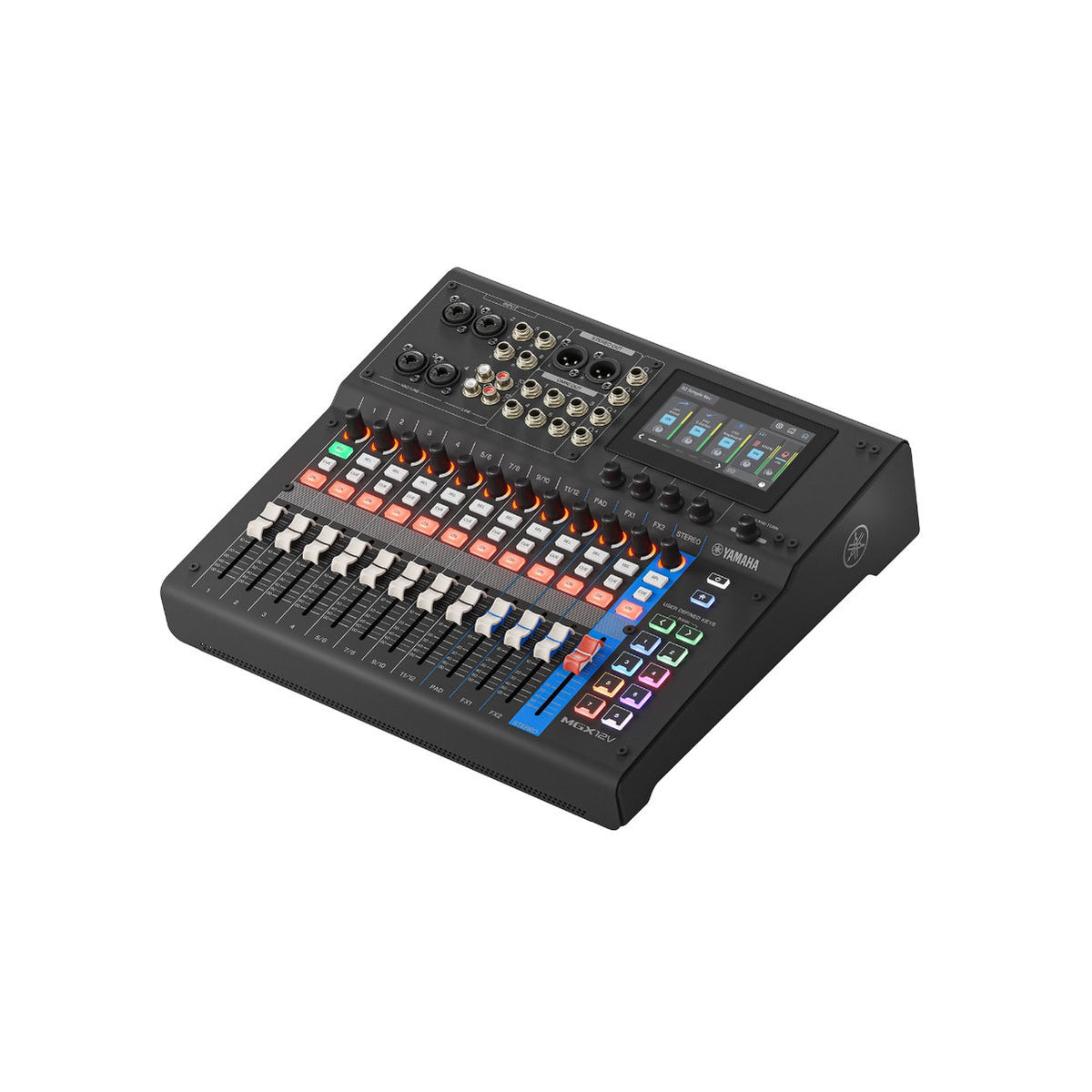 Yamaha MGX12V 18-Channel Digital Mixing Console & Dual USB-C Audio/Video Interface - Black