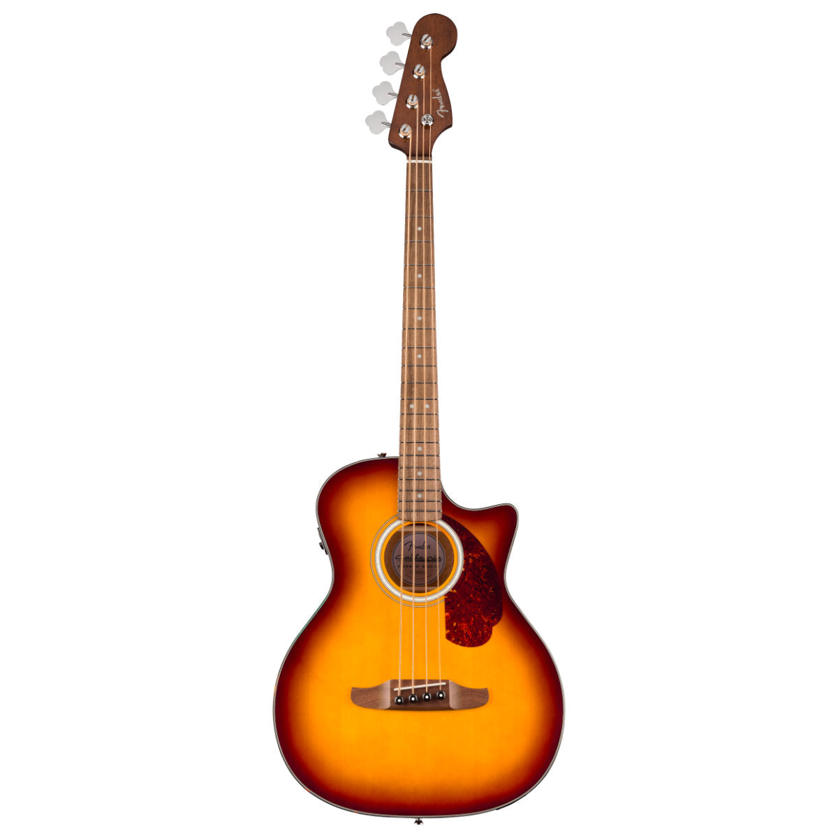 Fender California Deluxe Kingman Bass CE Acoustic-Electric Bass - Tortoiseshell Pickguard - Honey Sunburst