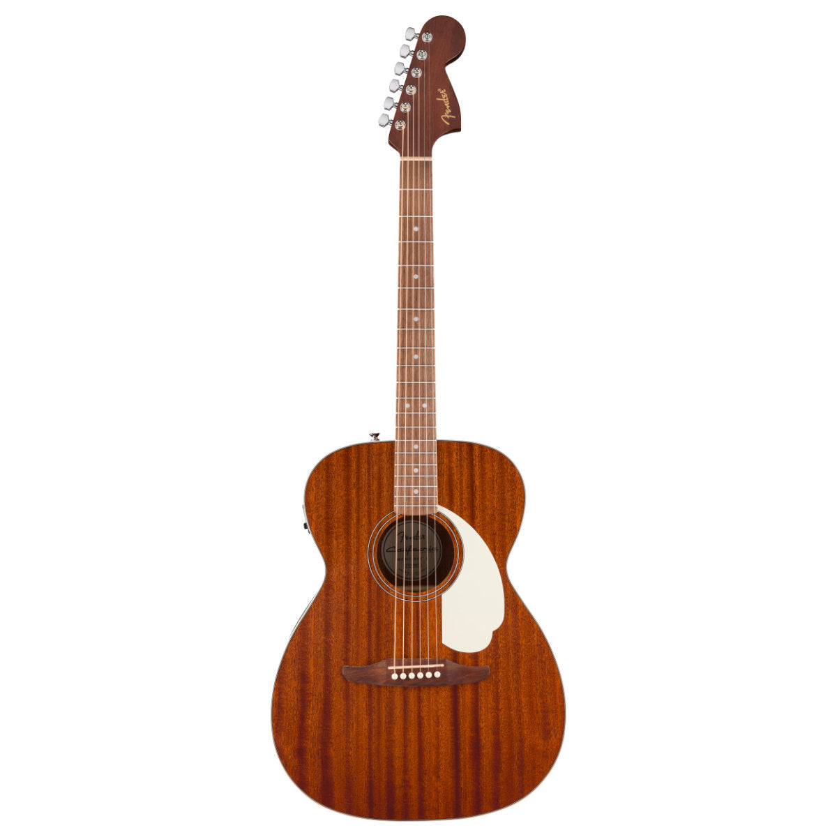 Fender California Standard Monterey E Acoustic-Electric Guitar - Sapele Top - Ivory Pickguard - Natural Sapele