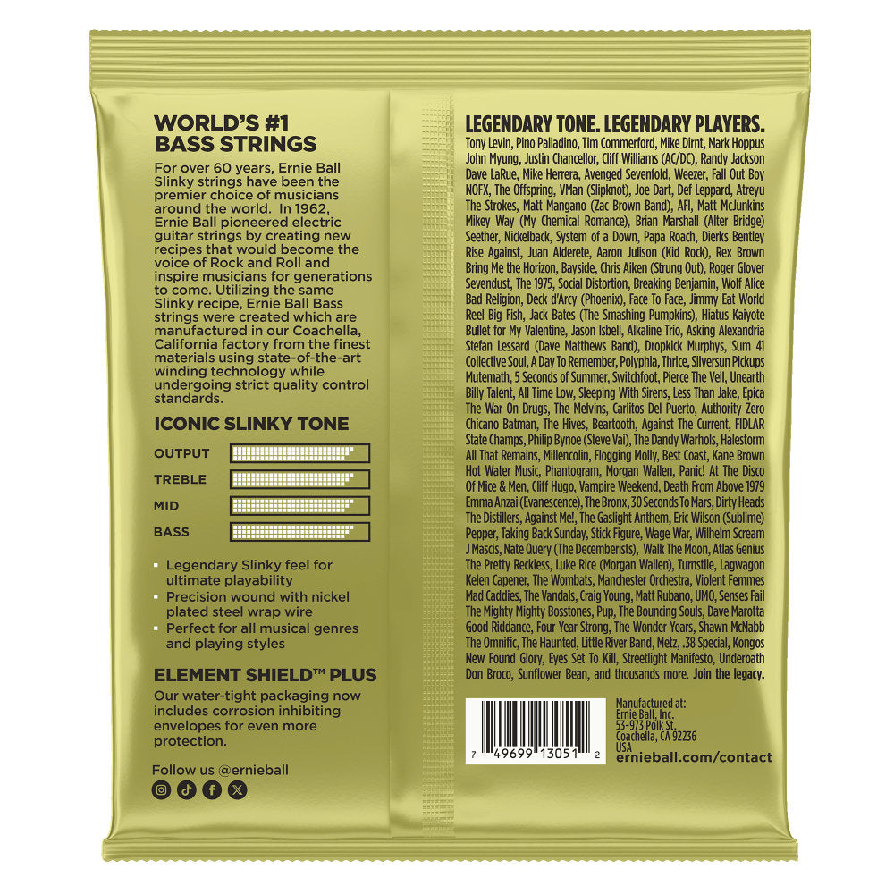 Ernie Ball Mammoth Slinky Nickel Wound 5-String Electric Bass Strings - 55-145 Gauge