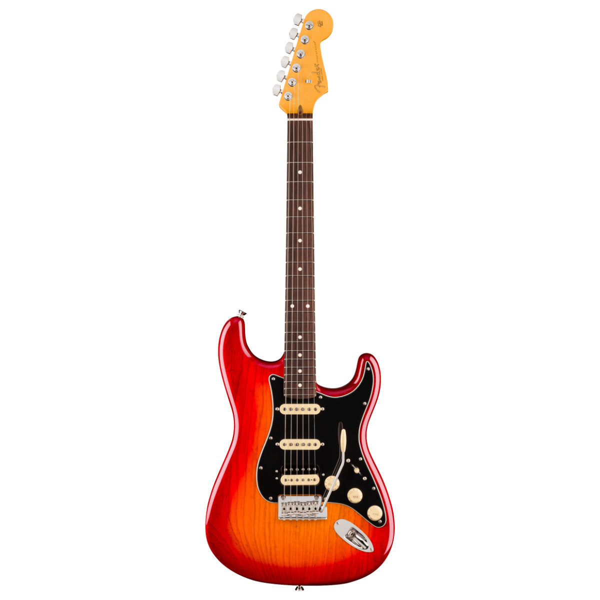 Fender American Professional Stratocaster HSS Electric Guitar - Rosewood Fingerboard - Aged Cherry Burst