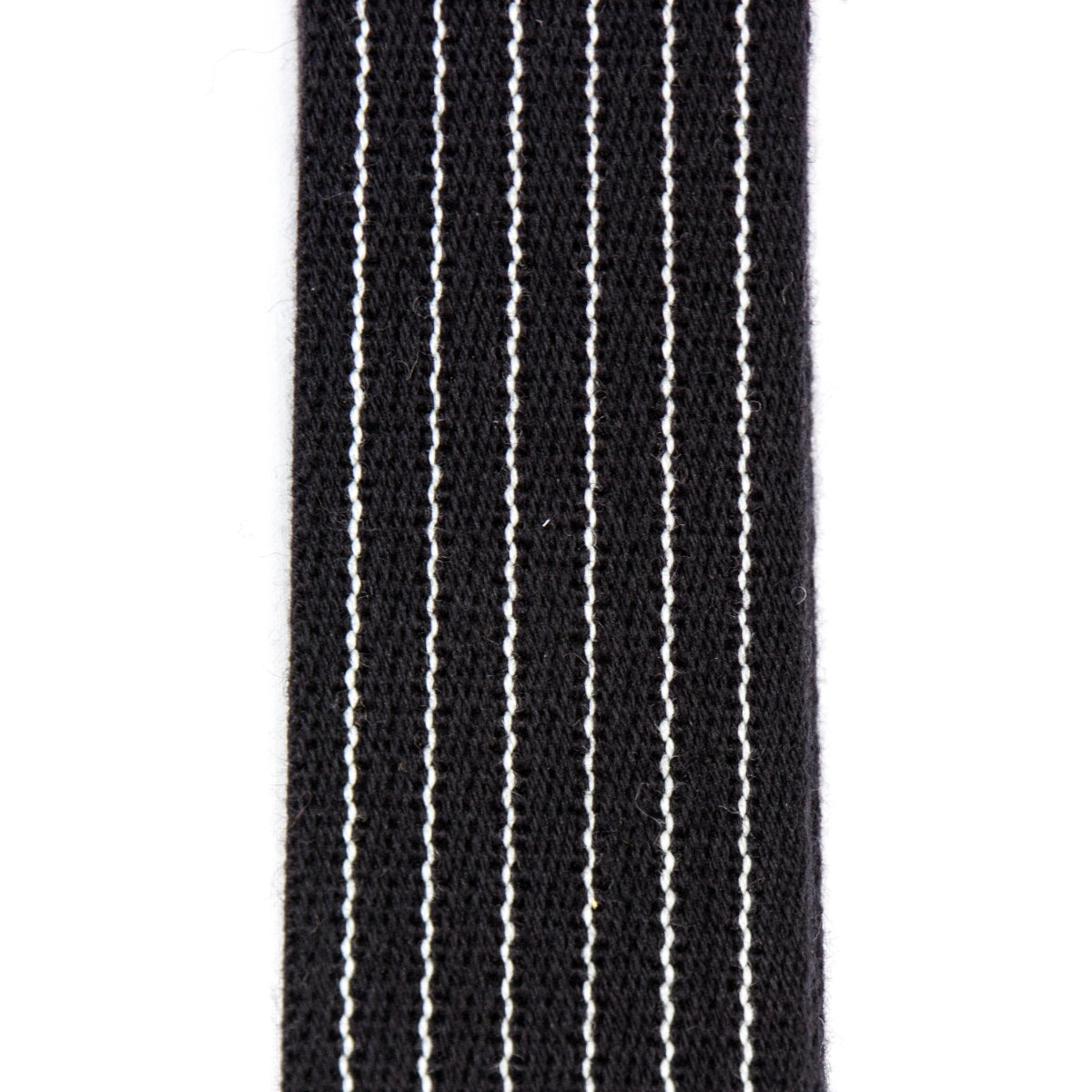 Reunion Blues Merino Wool Guitar Strap - Black Pinstripe