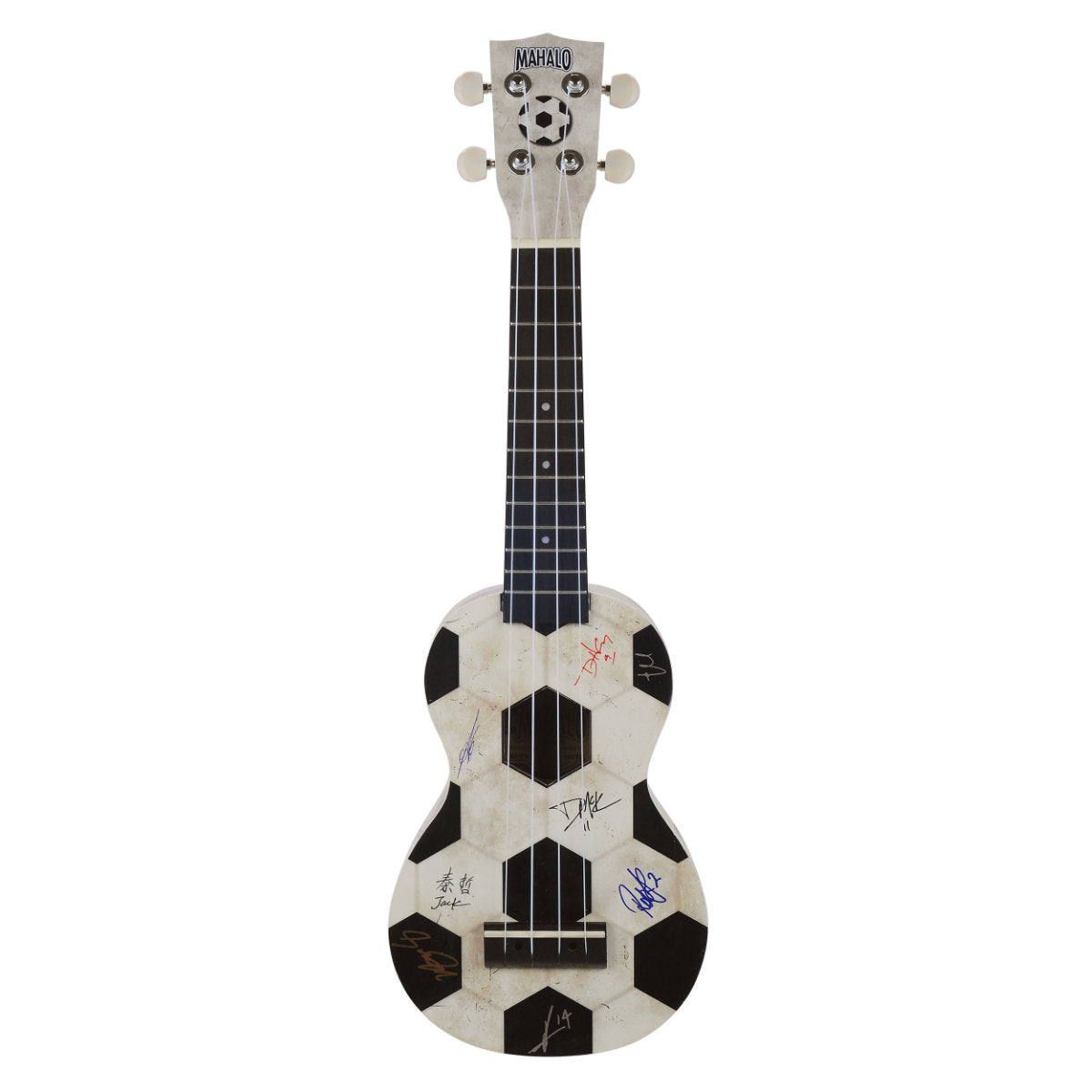 Mahalo MA1FB Art II Series Soprano Ukulele - Football (Soccer) Motiff
