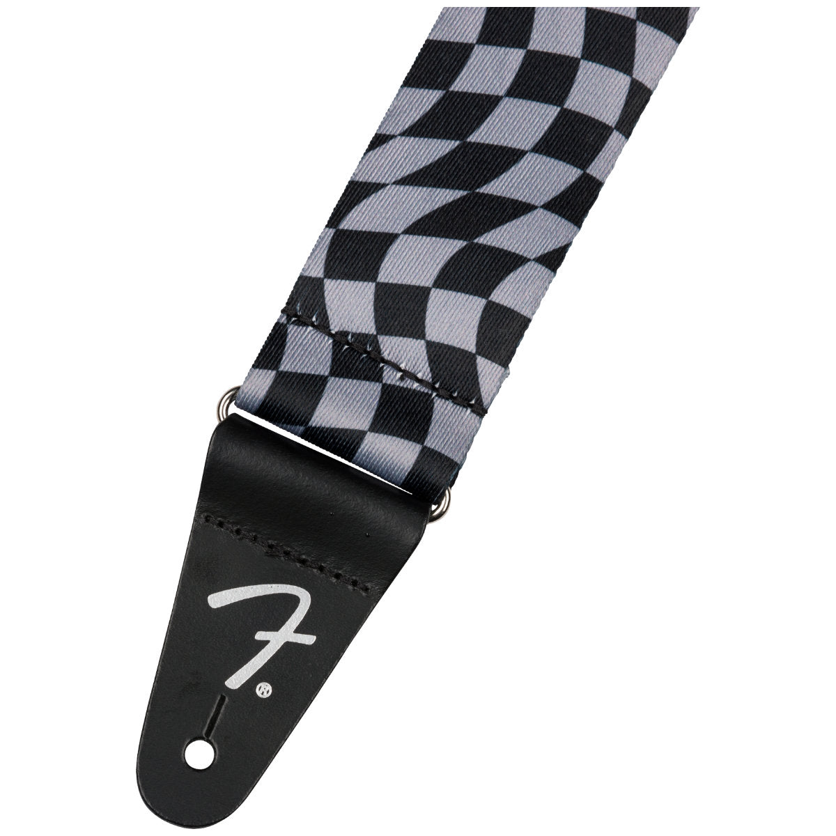 Fender Wavy Checkerboard Polyester Strap - Gray - Bananas at Large®
