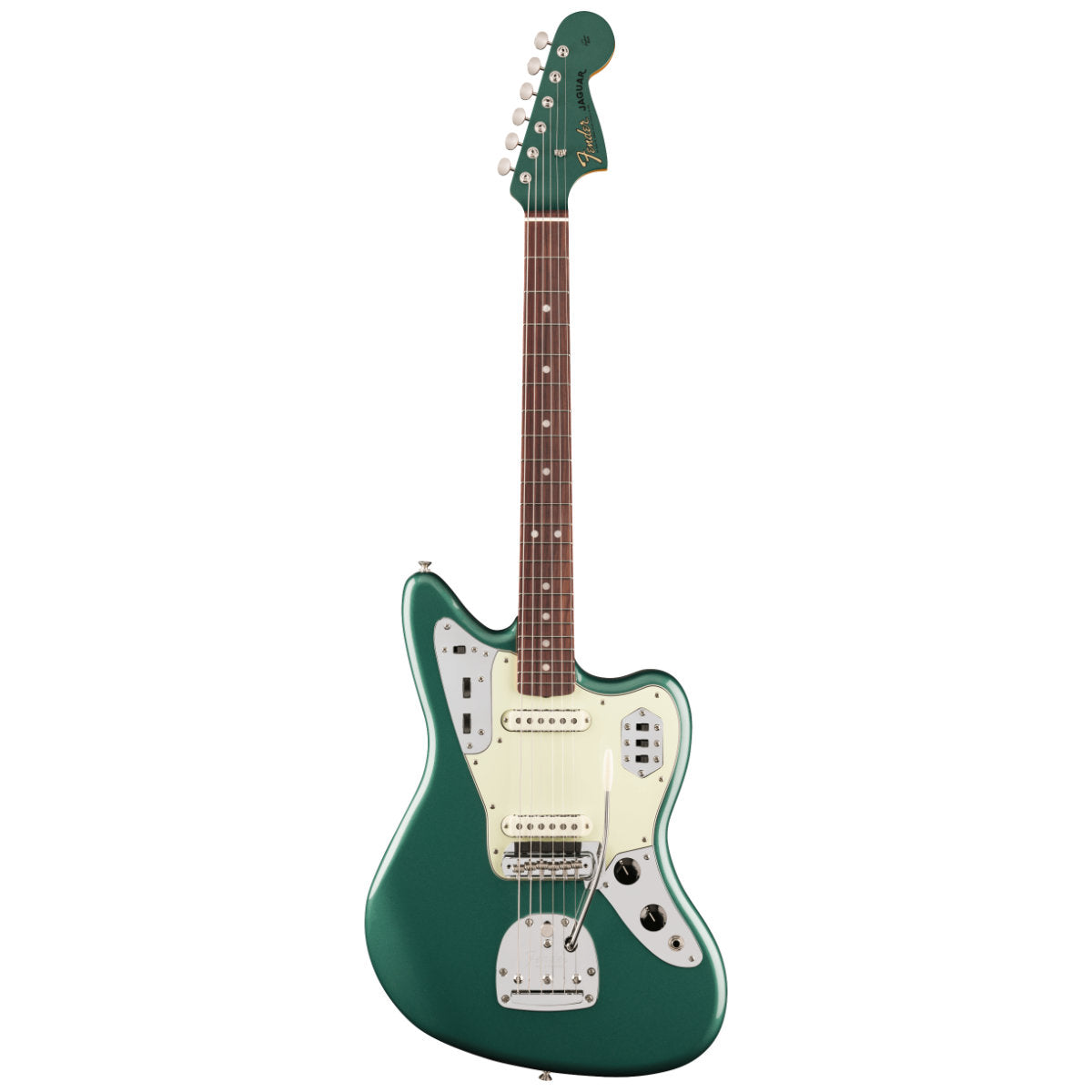 Fender Vintera III Mid 60s Jaguar Electric Guitar - Rosewood Fingerboard - Sherwood Green Metallic