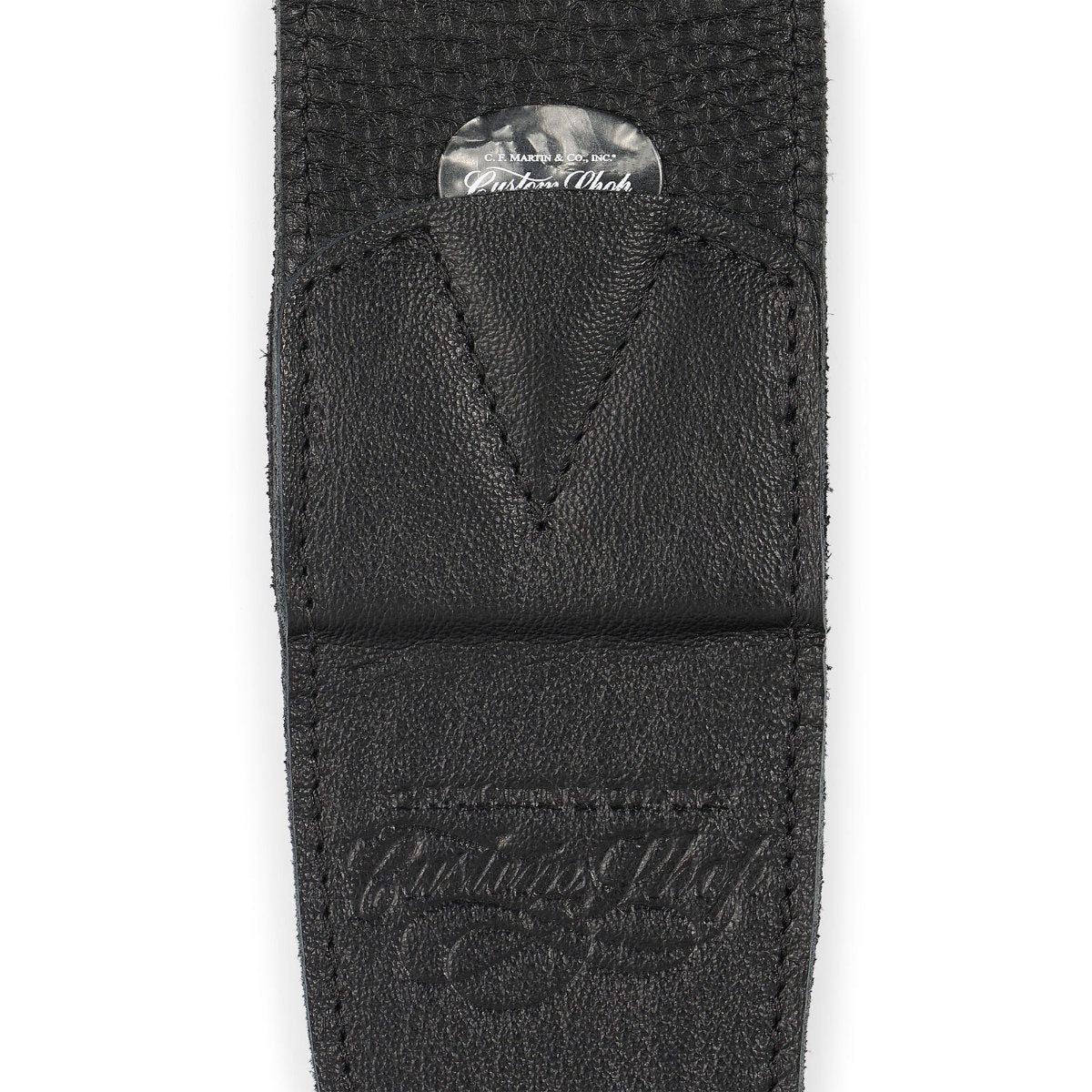 Martin Custom Shop Leather Pickholder Strap - Black - Bananas at Large®