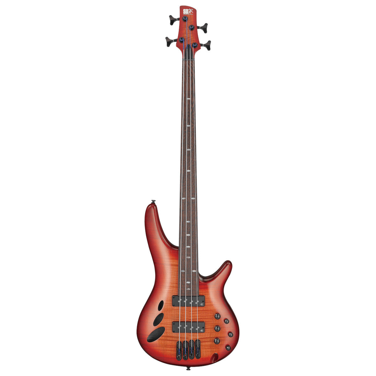 Ibanez SR エレキベース 4弦 SOUNDGEAR 赤 ソフトケース付 Ibanez SR Bass Workshop 4-String Electric Bass - Fretless - Brown