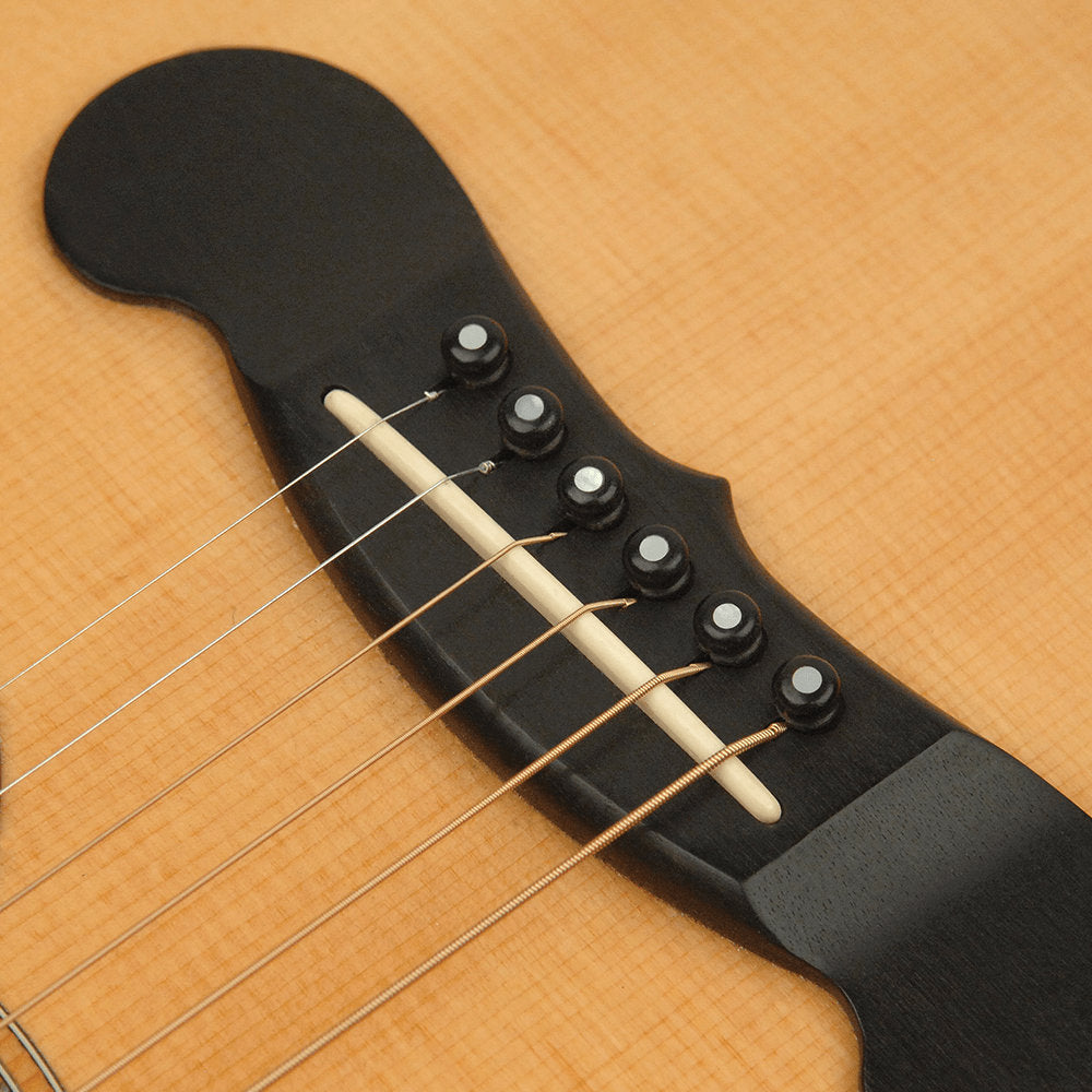 D’Addario Wood Bridge Pins - Ebony w/ Pearl Inlay - Bananas at Large®
