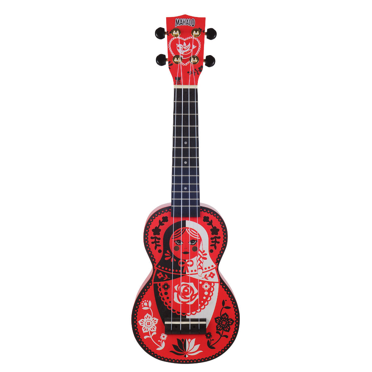Mahalo MA1RD Art Series Soprano Ukulele - Russian Doll Motiff