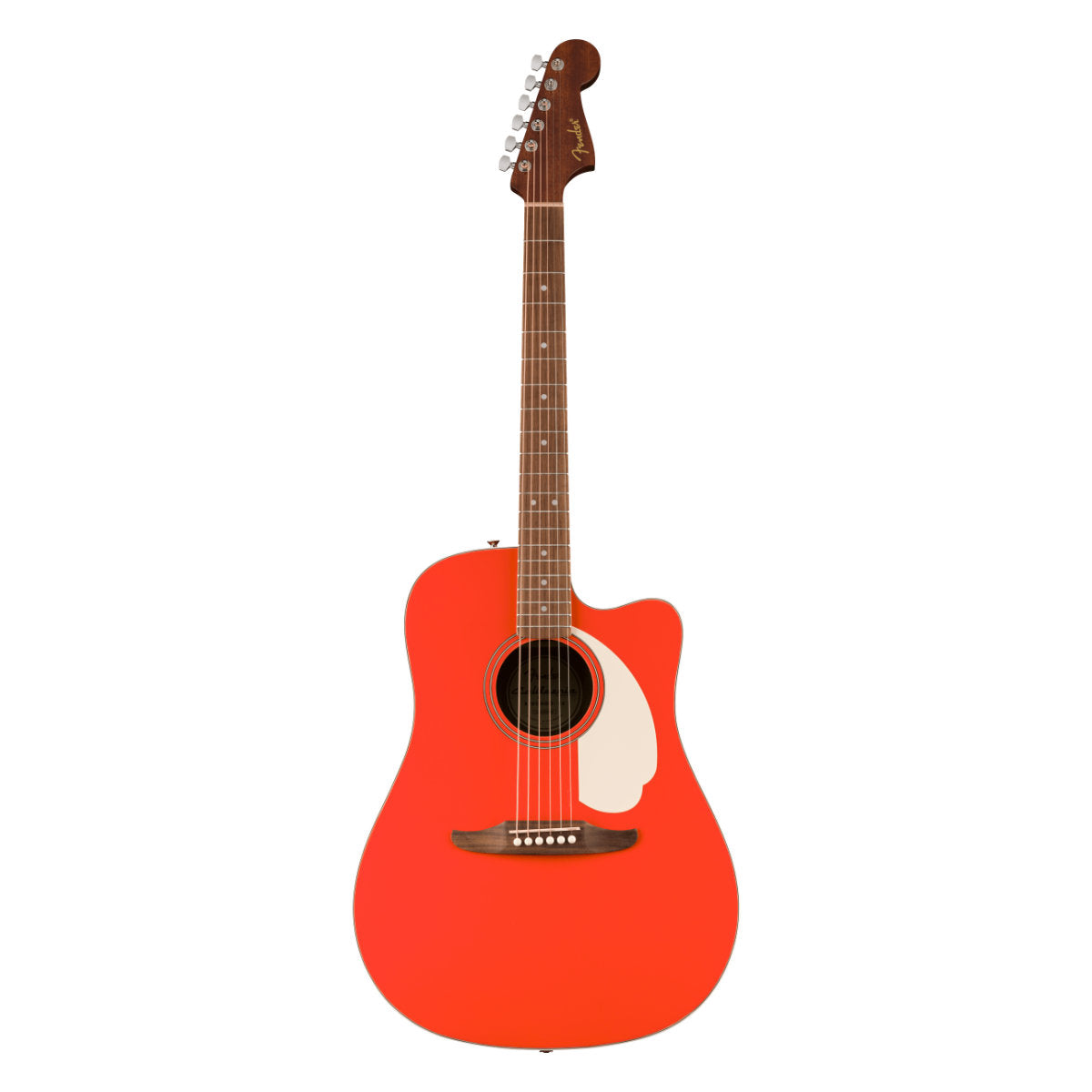 Fender California Standard Redondo CE Acoustic-Electric Guitar - Spruce Top - Ivory Pickguard - Fiesta Red