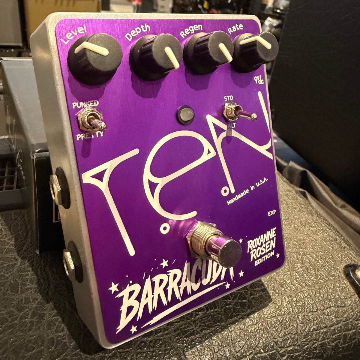 Ten Effects Roxanne Rosen Punked Out Pretty Edition Howard Leese Barracuda Analog Flanger Pedal