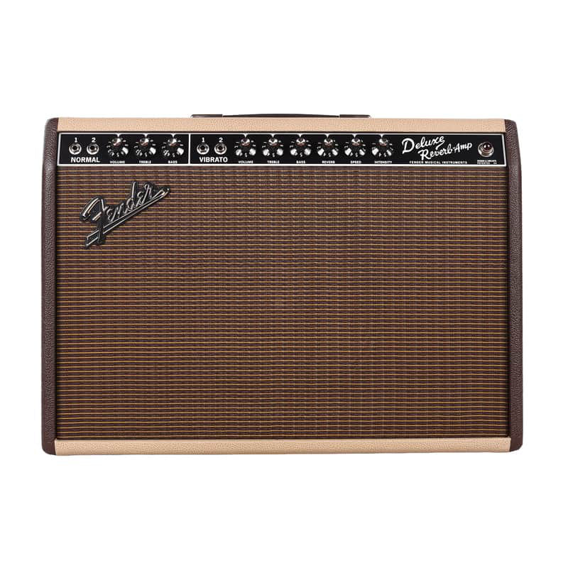 Fender FSR Limited Edition 65 Deluxe Reverb 22w 1x12 Combo Amp w/ G12-65 Speaker - Two-Tone Vanilla/Cocoa