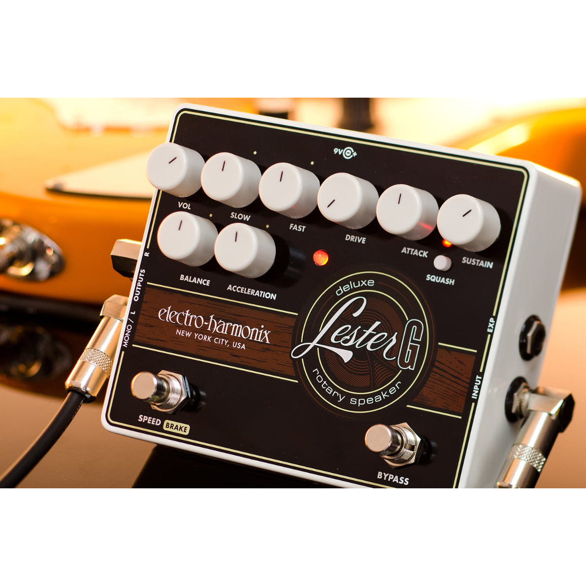 Electro-Harmonix LESTER-G Deluxe Rotary Speaker Pedal – Bananas At