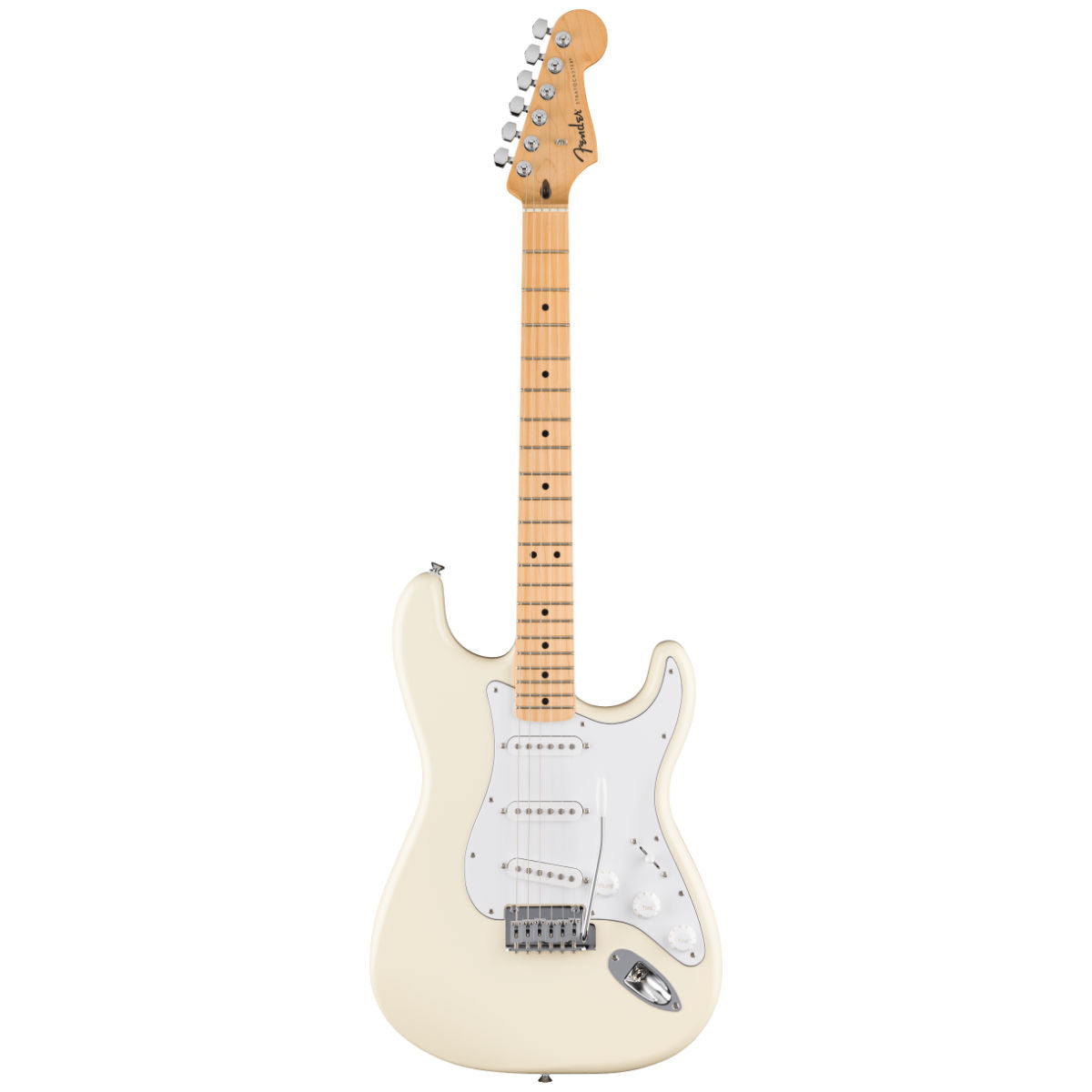 Fender Standard Stratocaster Electric Guitar - Maple Fingerboard - White Pickguard - Olympic White