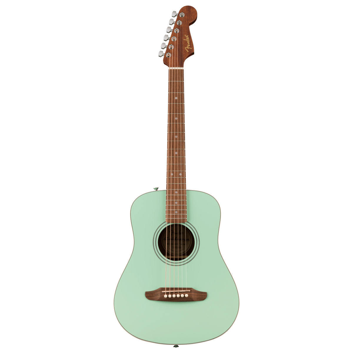 Fender California Standard Redondo Mini Acoustic Guitar w/ Bag - Spruce Top - Surf Green