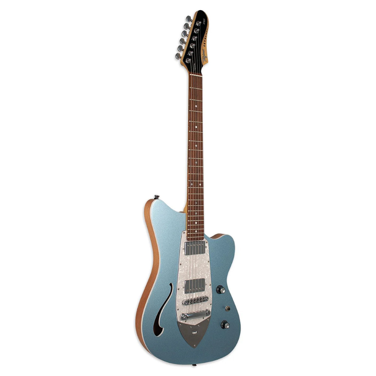 Tagima JET BLUES COSMOS Semi-Hollow Electric Guitar w/ Varitone Upgrade & Hard Case - Lake Placid Blue