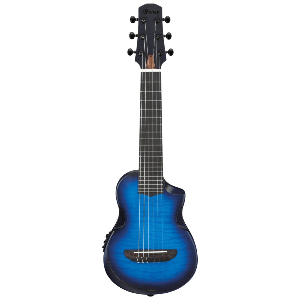 Ibanez AU Series Acoustic-Electric Ukulele - Transparent Blue Sunburst Open Pore