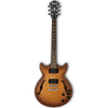 Ibanez AM73B Artcore Series Semi-Hollow Body Electric Guitar - Tobacco Flat