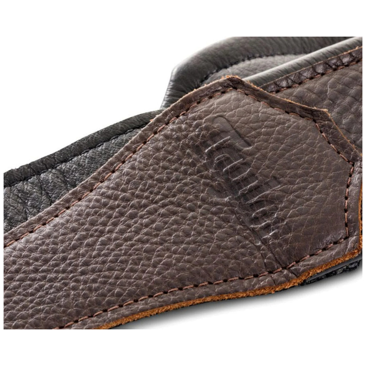 Taylor 4130-25 Koa Plus Guitar Strap - Leather / Black Stitching