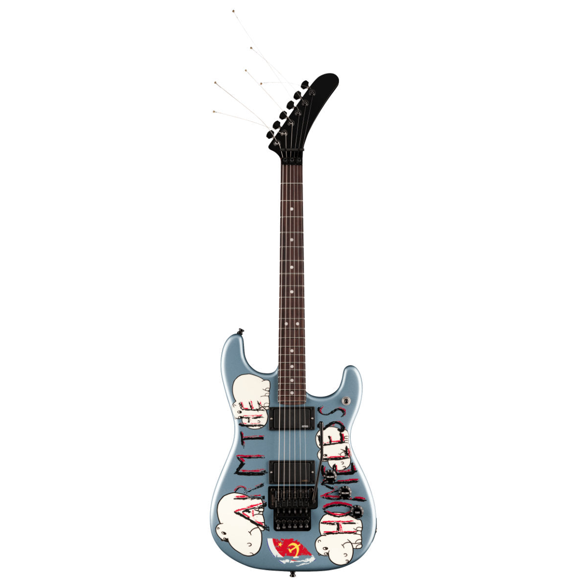 Fender Tom Morello "Arm The Homeless" Stratocaster Electric Guitar - Rosewood Fingerboard - Blue Ice Metallic