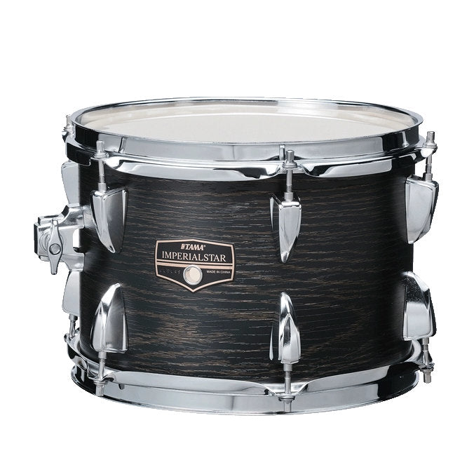 Tama Imperialstar Drum Kit - Black Oak Wrap Finish w/ Black Nickel Shell Hardware