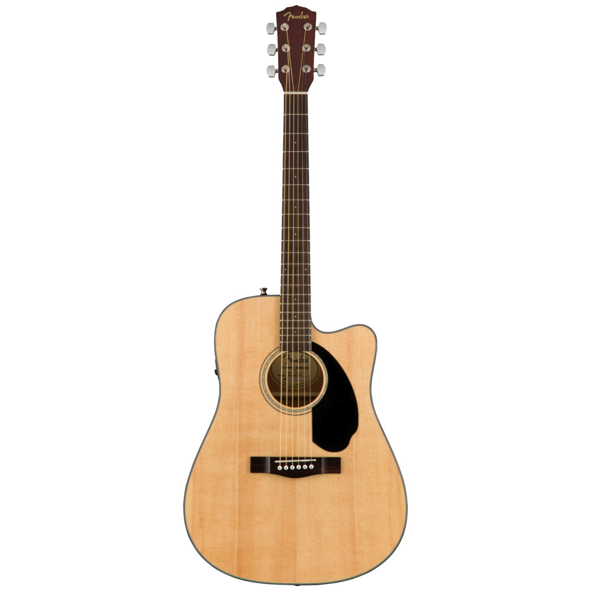 Fender CD-60SCE Solid Top Dreadnought Acoustic-Electric Guitar - Natural