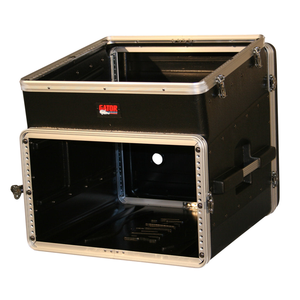 Gator ATA Molded PE Slant Top Console Rack - 10U Top / 6U Bottom