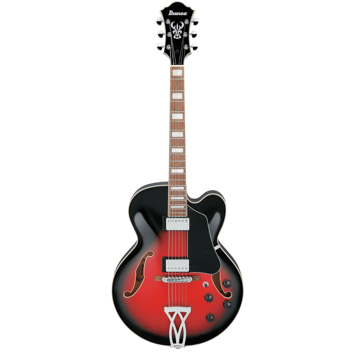 Ibanez AF75 Artcore Hollow Body Electric Guitar with Classic Elite Pickups - Transparent Red Sunburst