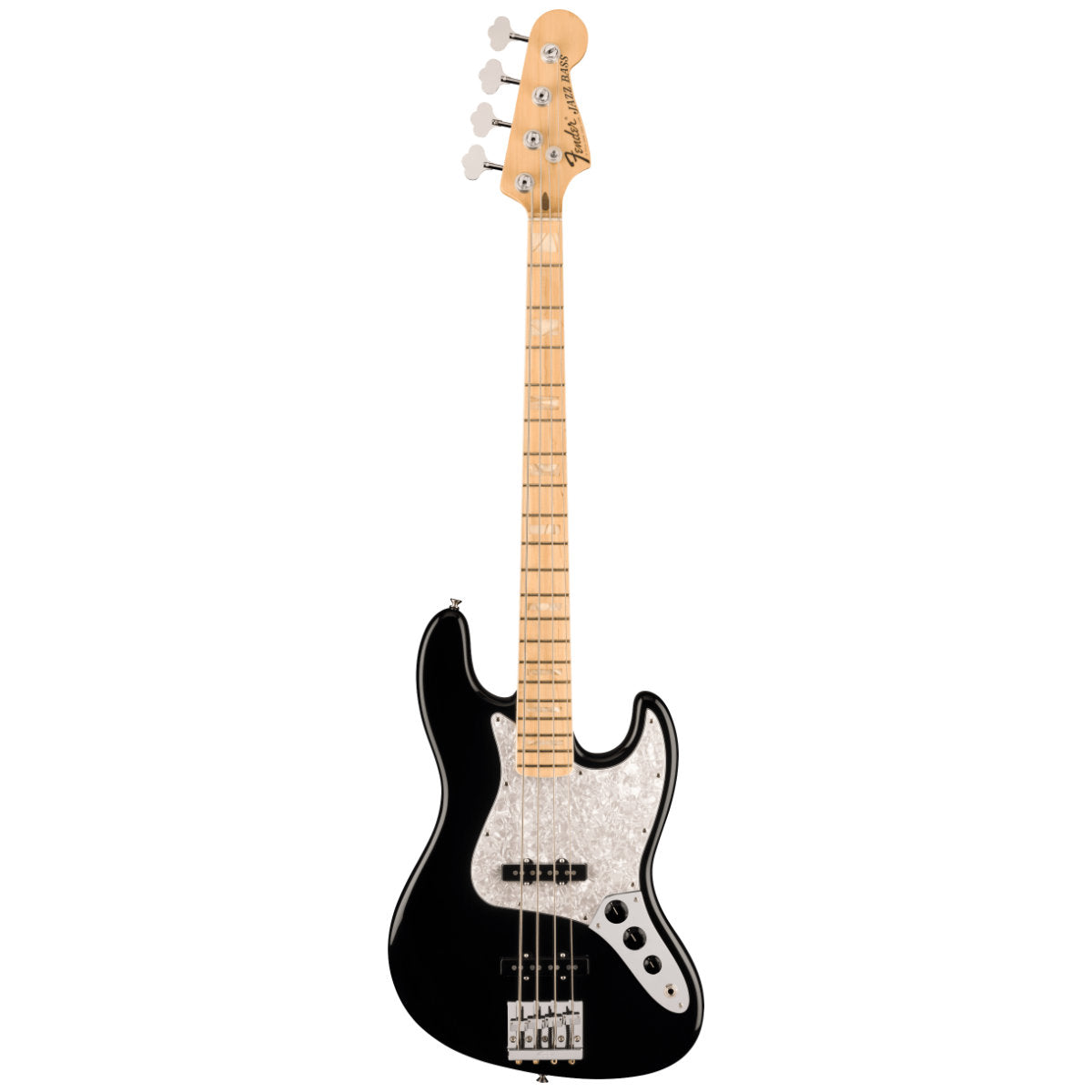 Fender USA Geddy Lee Jazz Bass® Guitar - Maple Fingerboard - Black - Bananas at Large®