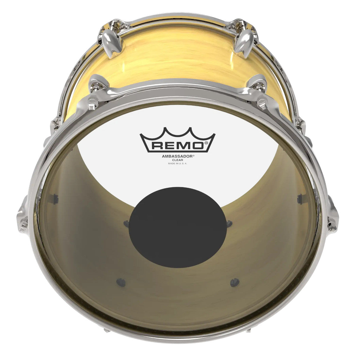 Remo Controlled Sound® Clear Top Black Dot™ Batter Drumhead - 10 in. Diameter