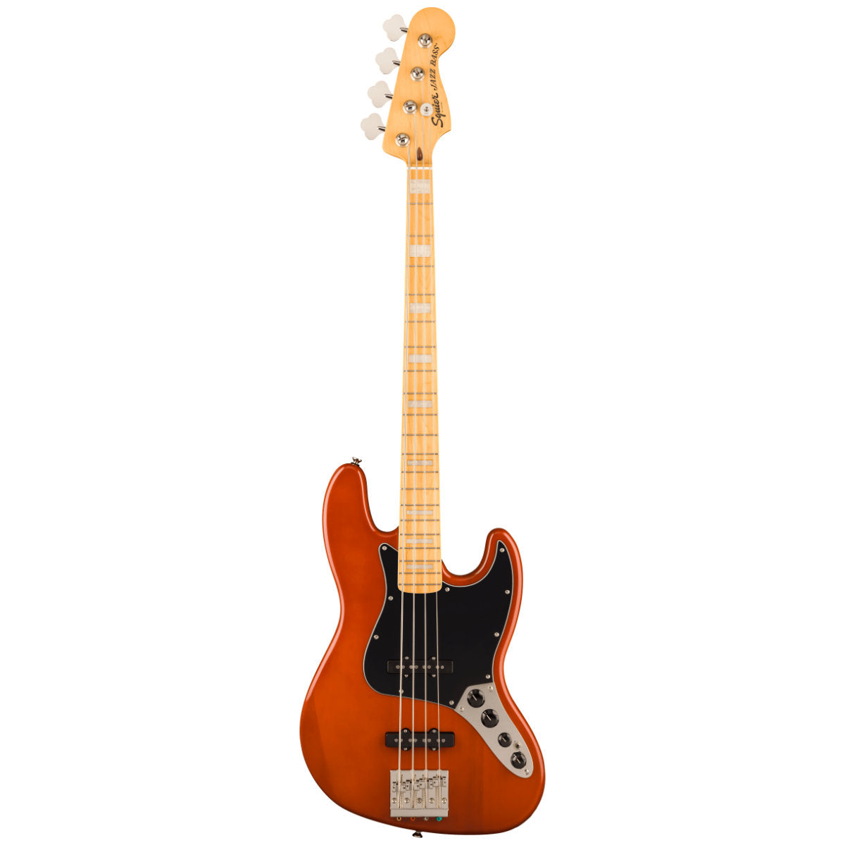 Fender Squier Classic Vibe™ Active '70s Jazz Bass® Electric Bass - Maple Fingerboard - Black Pickguard - Mocha