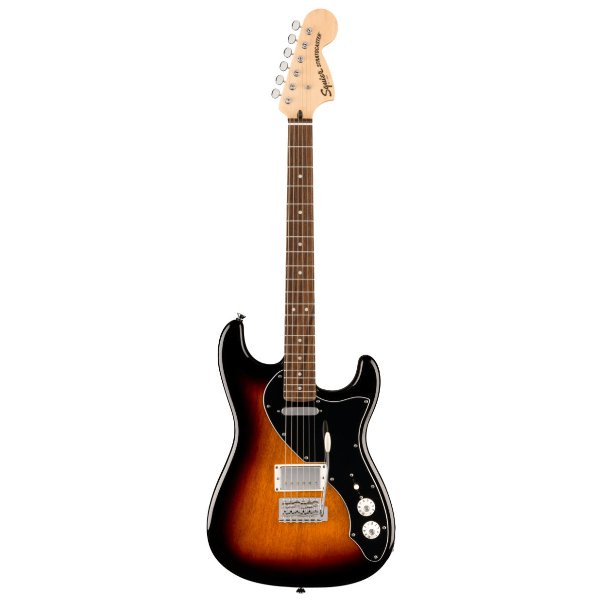 Squier Paranormal Stratocaster Deluxe Electric Guitar - Laurel Fingerboard - Black Pickguard - 3-Color Sunburst
